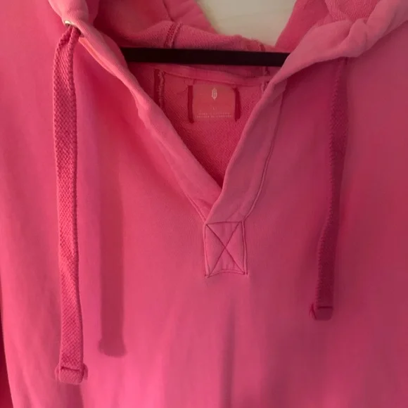 Pink FP Hoodie Midi Sweatshirt Dress - Picture 3 of 6